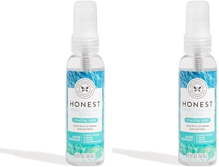 The Honest Company Plant-Based Hand Sanitizer Spray | Kills 99.9% of Germs | Hypoallergenic, Quic... | Amazon (US)