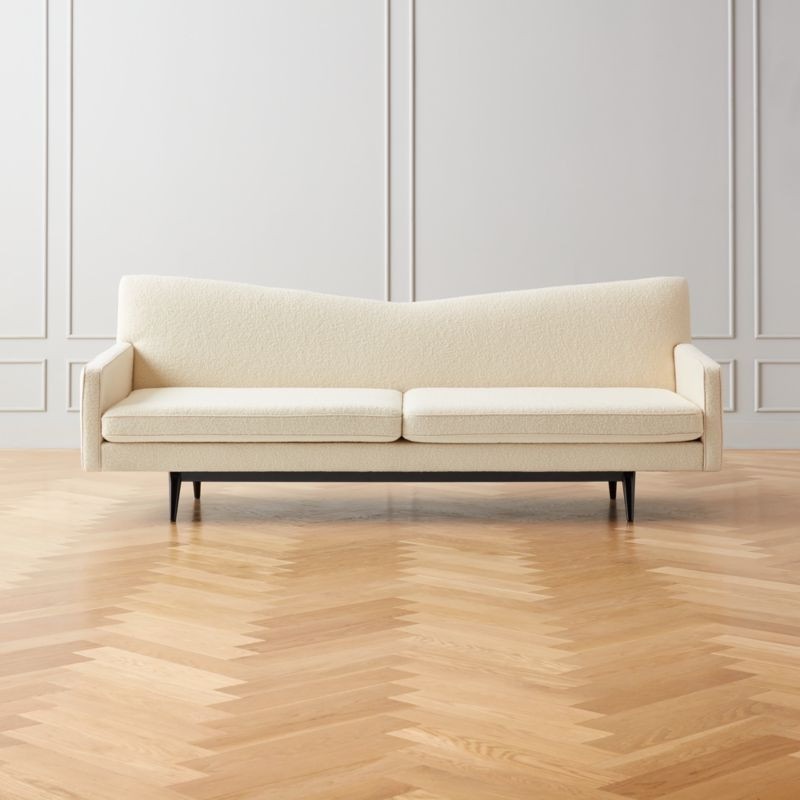 Bowtie Cream Wool Sofa Model 3127 + Reviews | CB2 | CB2