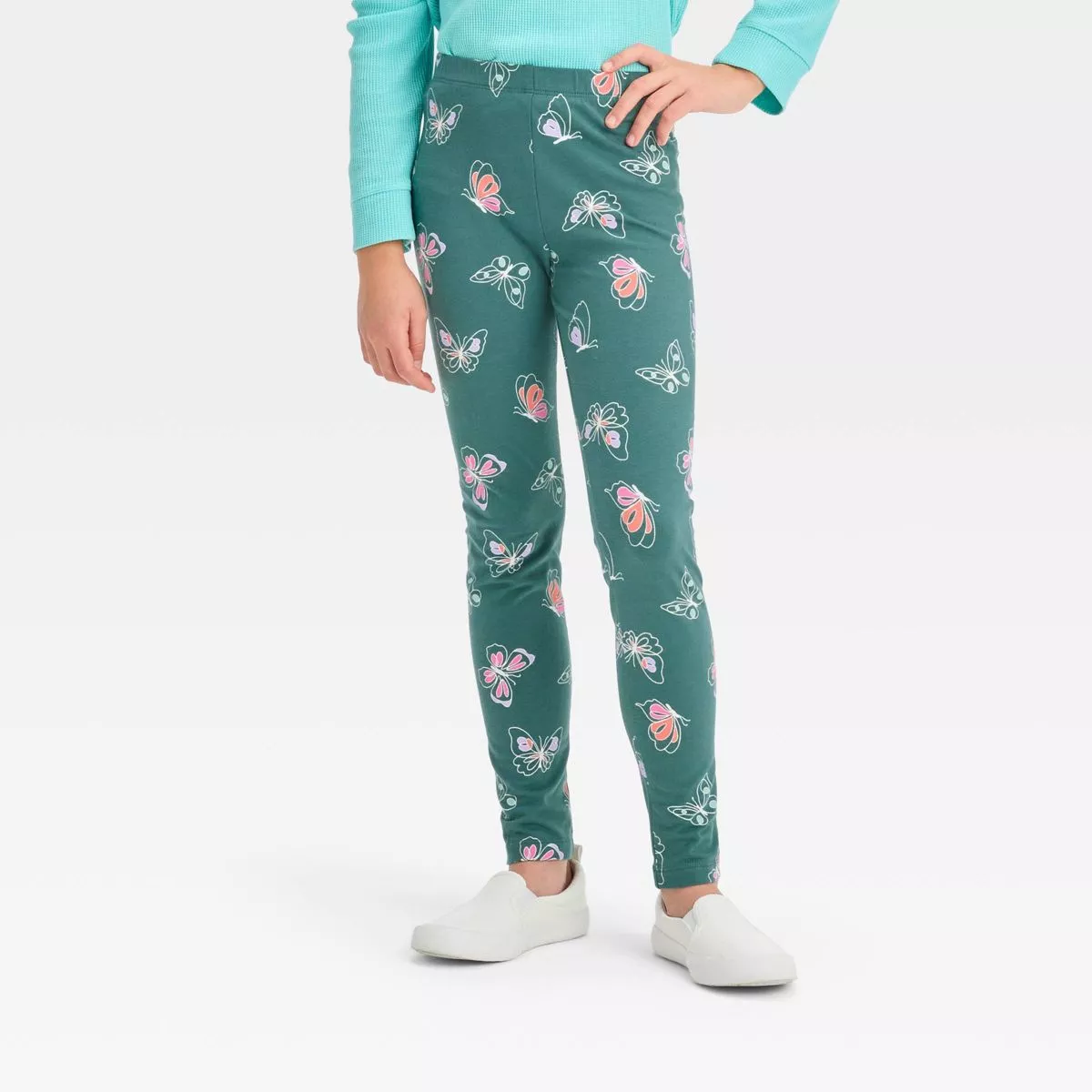 Girls' Heart Leggings - Cat & … curated on LTK