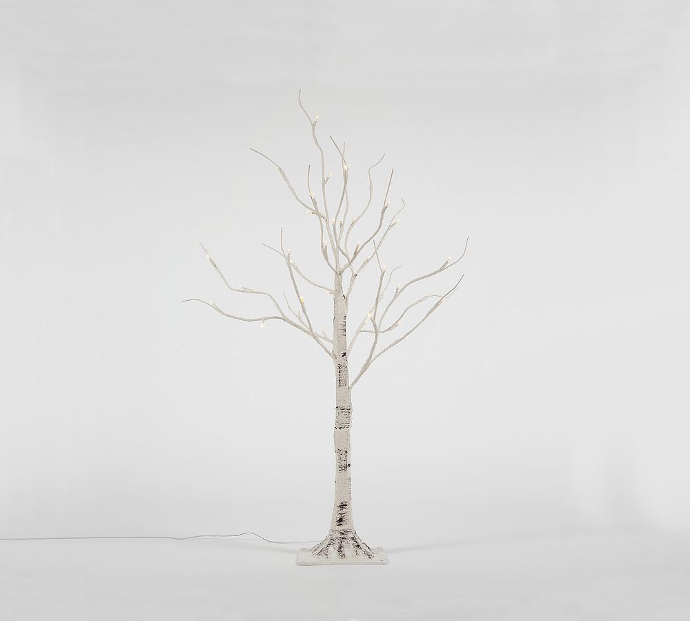 Lit LED Faux Birch Tree, Warm LED Lights 3' | Pottery Barn (US)
