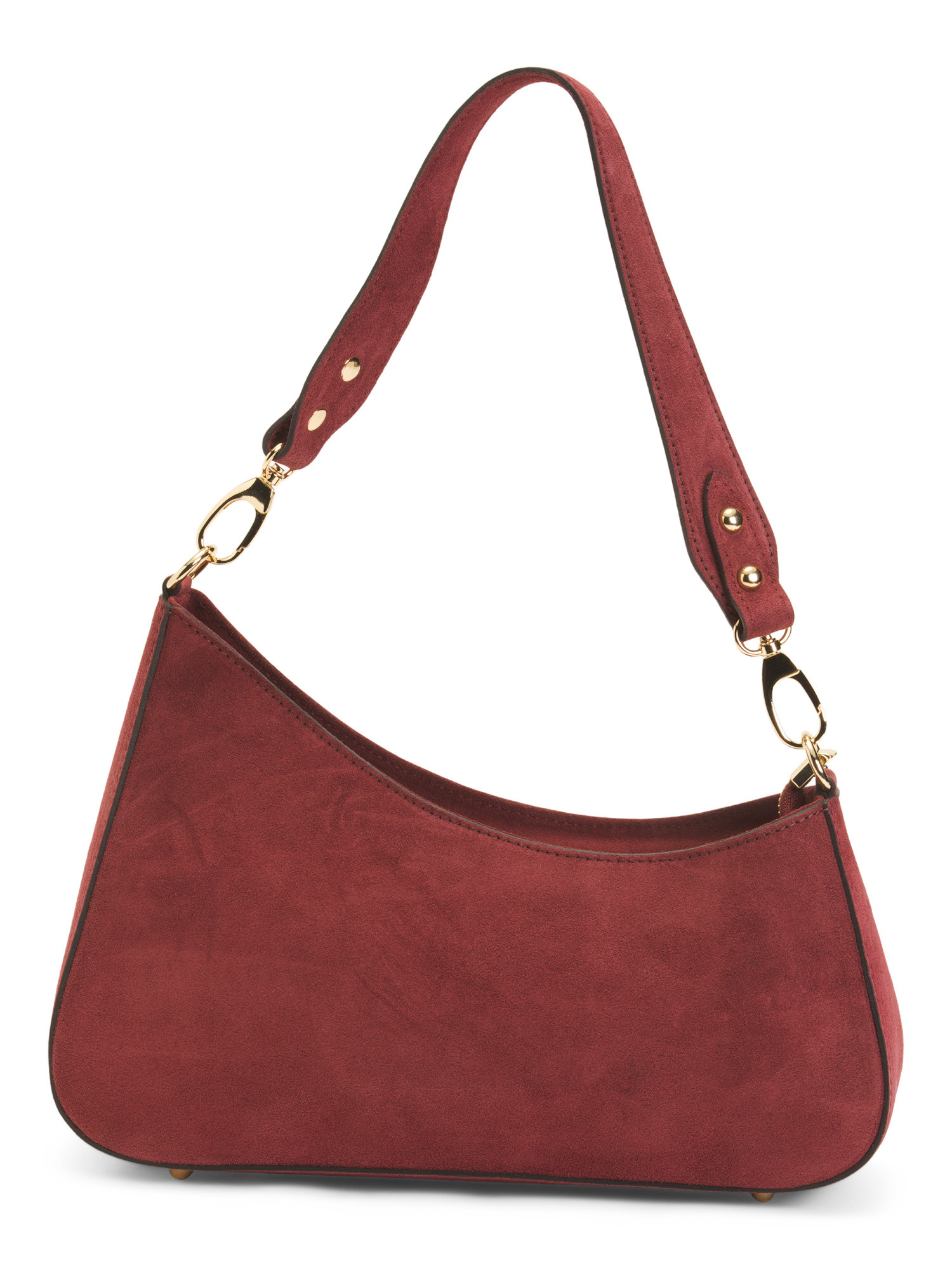 Made In Italy Suede Asymmetrical Shoulder Bag | TJ Maxx