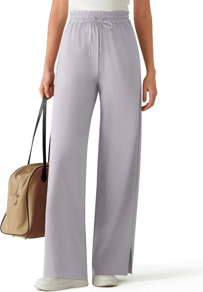 G4Free Chillwhisp Drawstring Wide Leg Pants Women Lightweight Travel | Lightweight & Breathable, ... | Amazon (US)