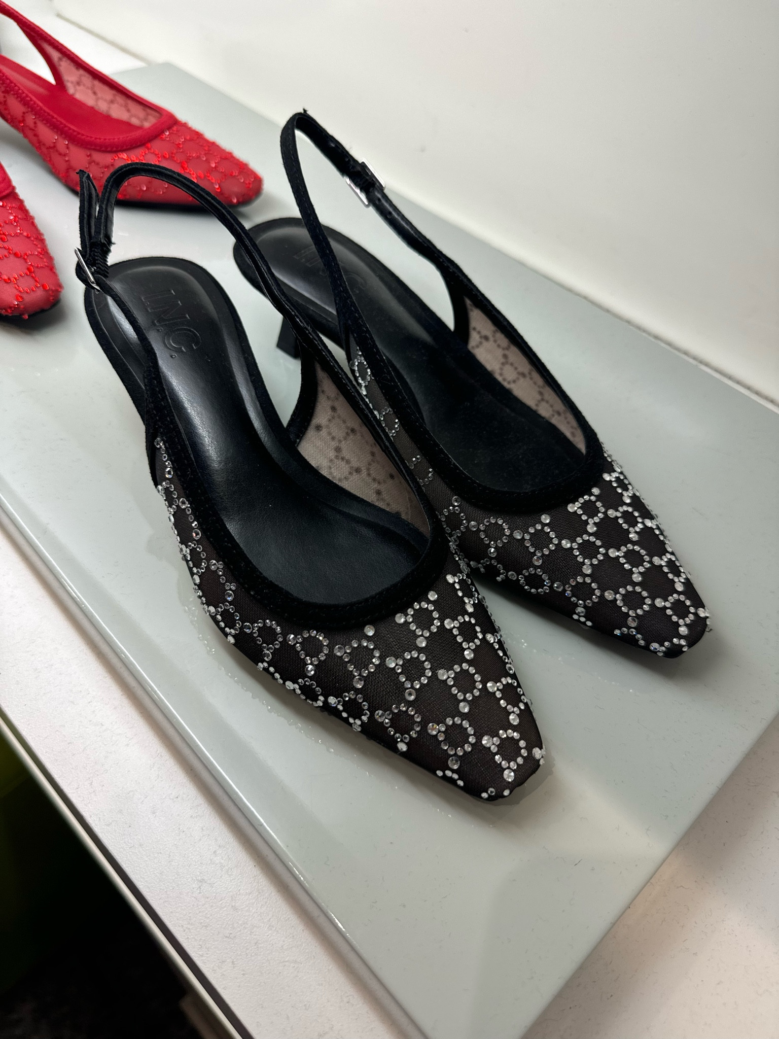 Love these Gucci dupe kitten heels! Perfect holiday heel. 

#guccidupe #gucci #holiday #sparkle 

#LTKCyberWeek #LTKStyleTip #LTKHoliday