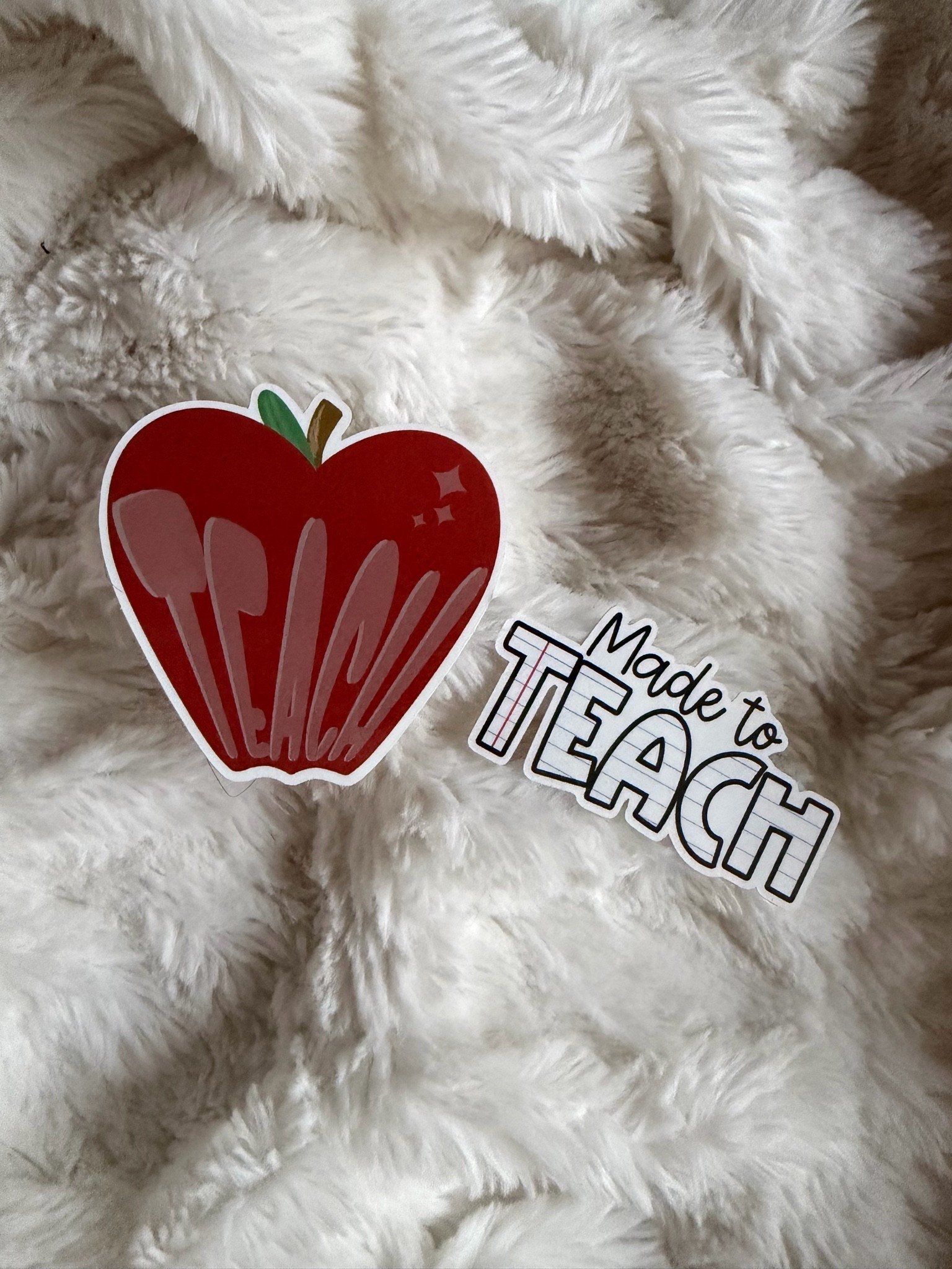 🍎📚 New teacher stickers just dropped!

Whether you’re made to teach or proudly rocking your TEACH era, these cute waterproof vinyl stickers are perfect for tumblers, laptops, planners, and classroom essentials.

Which one are you choosing? The apple 🍎 or the notebook paper 📓? BOTH?