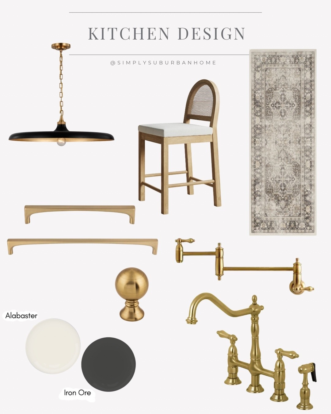 Kitchen, kitchen design, alabaster, iron ore, Sherwin Williams, black and white kitchen, kitchen barstool, kitchen hardware, kitchen island, kitchen island lighting, kitchen pendant, pendant lighting, island lighting, runner, kitchen runner, washable rug, washable runner

#LTKmomlife #LTKSaleAlert #LTKHome