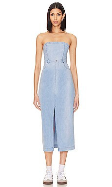 Free People Picture Perfect Midi Dress in Allure from Revolve.com | Revolve Clothing (Global)