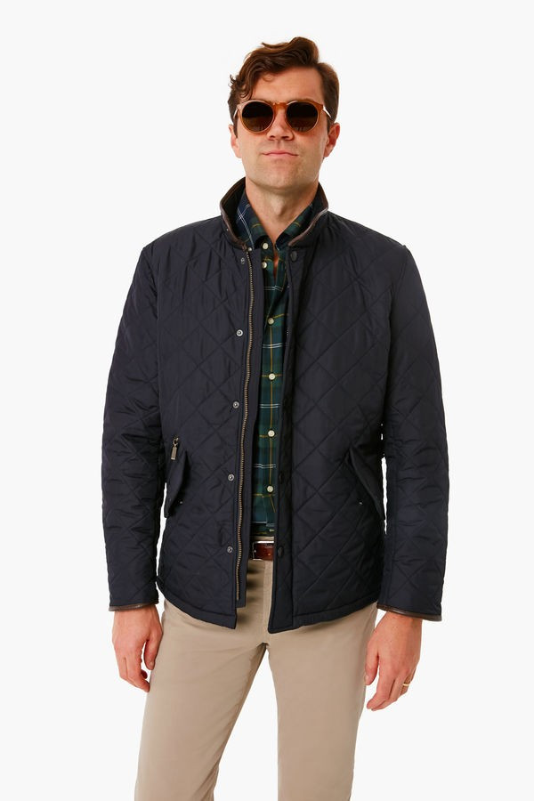 Navy Powell Quilted Jacket | Tuckernuck (US)