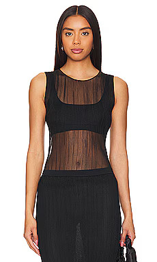 SIMKHAI Oakley Tank in Black from Revolve.com | Revolve Clothing (Global)