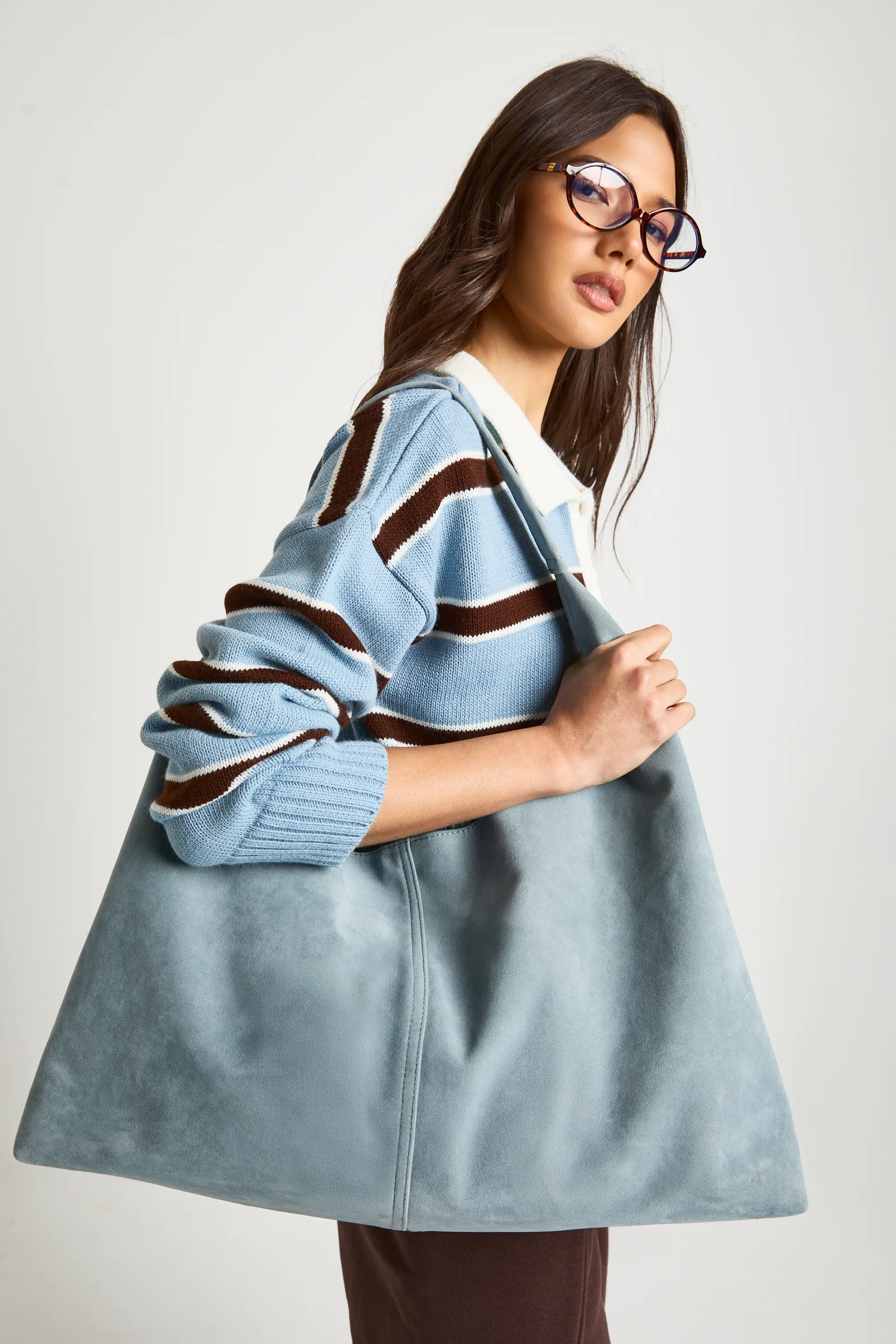 Faux Suede Tote Bag | Boohoo.com (UK & IE)