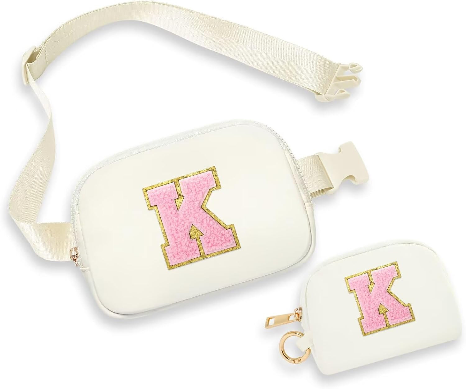 YOOLIFE Initial Crossbody Bag for Girls - Monogrammed Fanny Pack Belt Bag Purse for Teen Girls Wo... | Amazon (US)