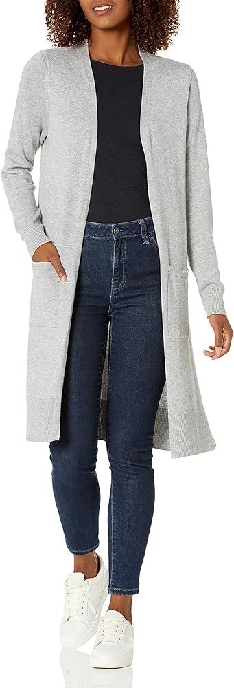 Amazon Essentials Women's Lightweight Long-Sleeve Longer Length Cardigan | Amazon (US)