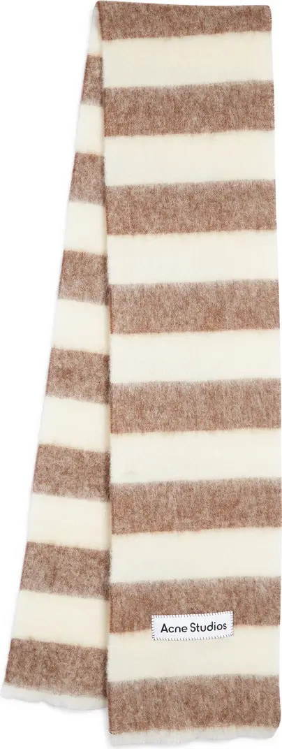 Acne Studios Vally Stripe Alpaca, Wool & Mohair Blend Scarf | Nordstrom | Nordstrom