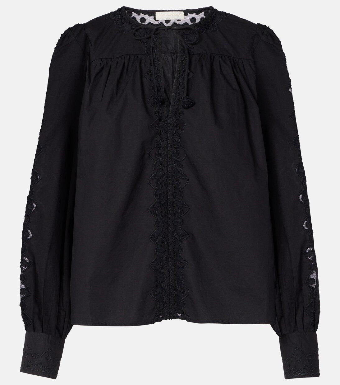 Kady lace-trimmed cotton blouse | Mytheresa (US/CA)
