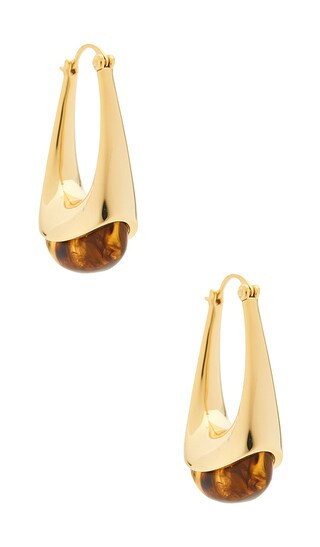 SHASHI x REVOLVE Elysee Hoop in Metallic Gold. | Revolve Clothing (Global)