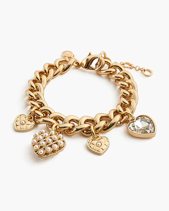 Heart charm bracelet | J.Crew Factory