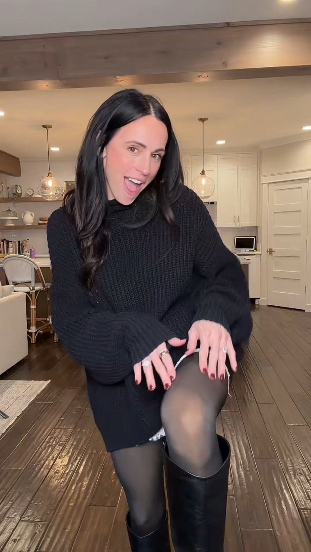 Fleece lined leggings that look like tights?! Sign me up! 

#LTKSaleAlert #LTKWorkwear #LTKSeasonal