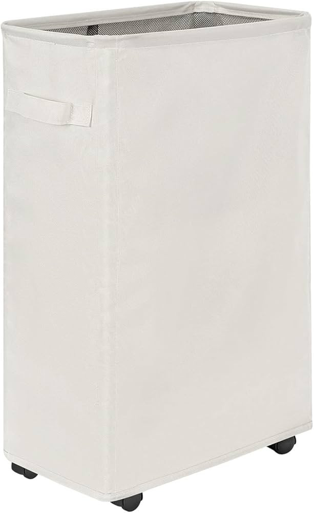 Chrislley 45L Slim Laundry Hamper with Wheels Narrow Rolling Laundry Basket Foldable Dirty Clothe... | Amazon (US)
