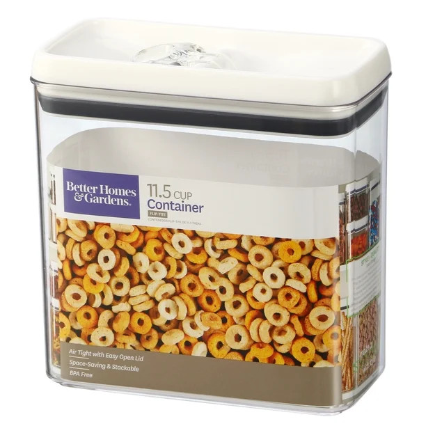 Better Homes & Gardens Flip-Tite Rectangular Food Storage Container, 11.5 Cups - Walmart.com | Walmart (US)
