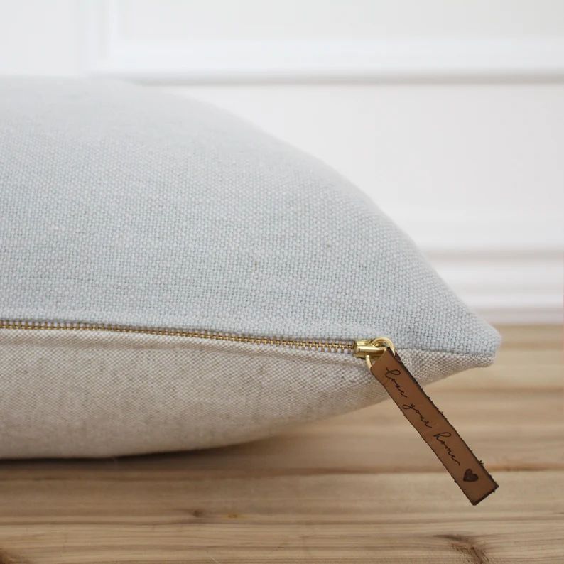 Stonewashed Linen Pillow Cover  20 X 20 Pillow Cover  Light - Etsy | Etsy (US)