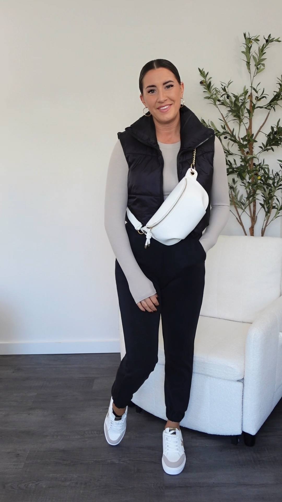 Casual outfit inspo // long sleeve // vest // joggers // belt bag 

#LTKStyleTip #LTKFindsUnder100