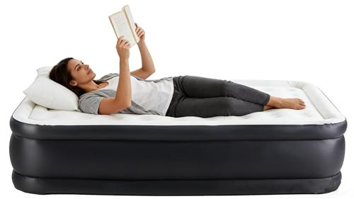 Simple Deluxe Twin 18" Height Camping Air Mattress, Built-in High-Speed Pump, Leak-Proof Foldable Airbed with Carrying Bag, Ideal for Camping, Home & Travel | Amazon (US)