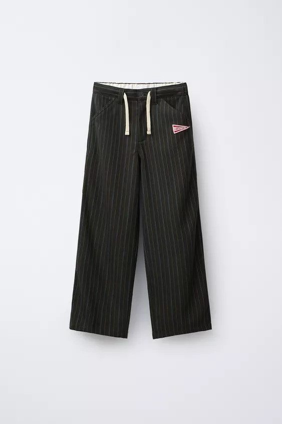 PATCH STRIPE PANTS | Zara US