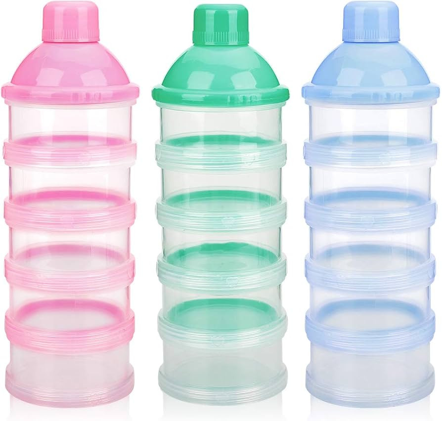 Accmor Formula Dispenser On The Go, 5 Compartments Stackable Formula Container for Travel, Baby M... | Amazon (US)