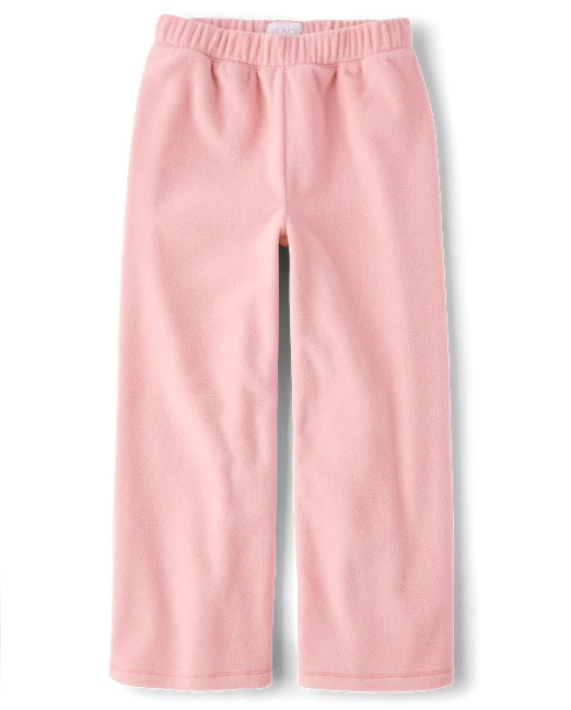 Girls Microfleece Wide Leg Sweatpants - pink | The Children's Place
