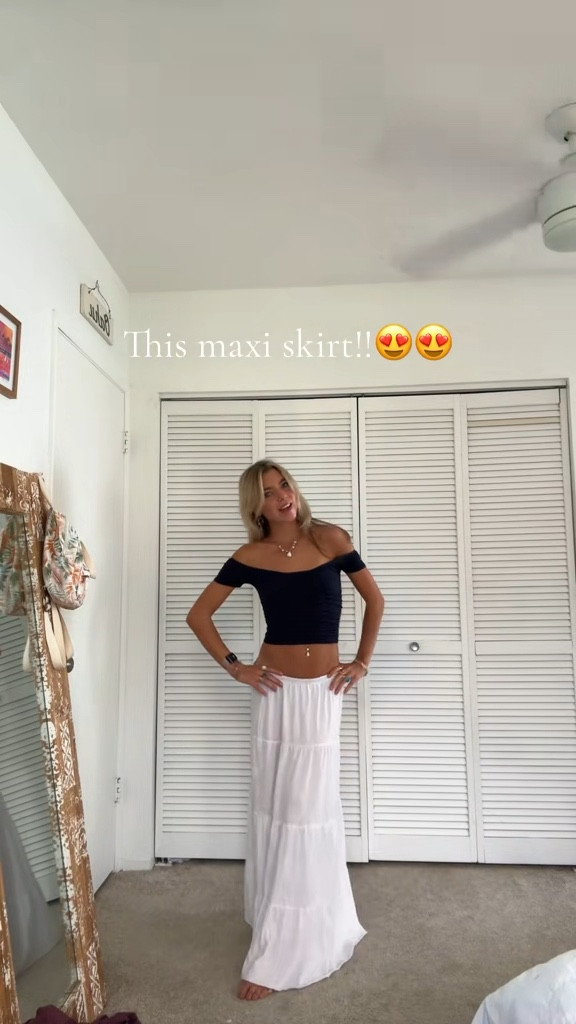 A cute summer fit with an off shoulder top from Free People and a white maxi skirt from Edikted ✨🫶🏼

#LTKStyleTip #LTKSummerEdit #LTKSeasonal