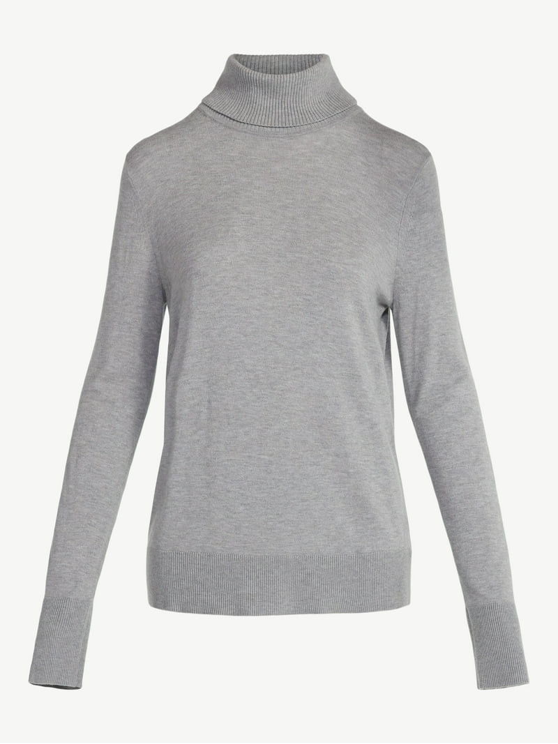 Free Assembly Women's Cozy Yarn Turtleneck Sweater with Long Sleeves, Sizes XS-XXL | Walmart (US)