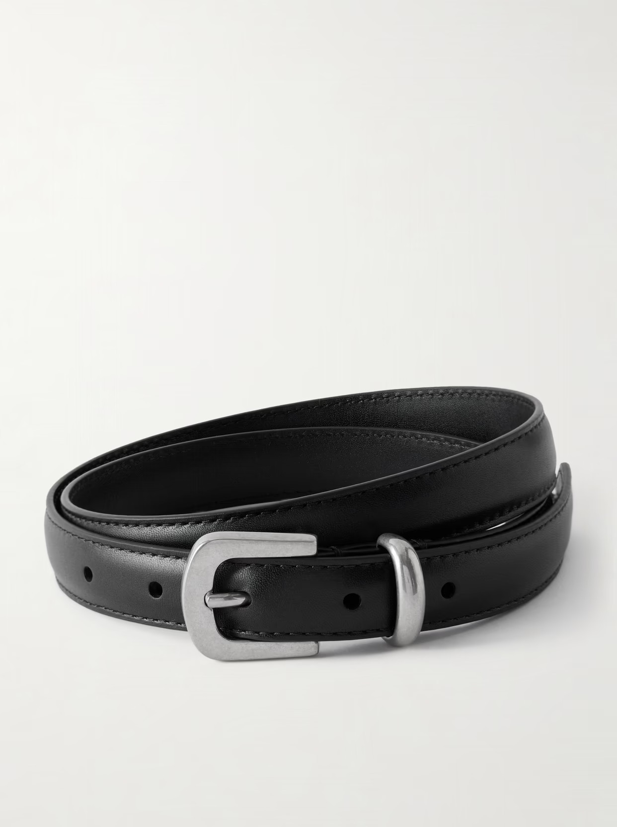 The Row - Leather Belt - Black | NET-A-PORTER (US)