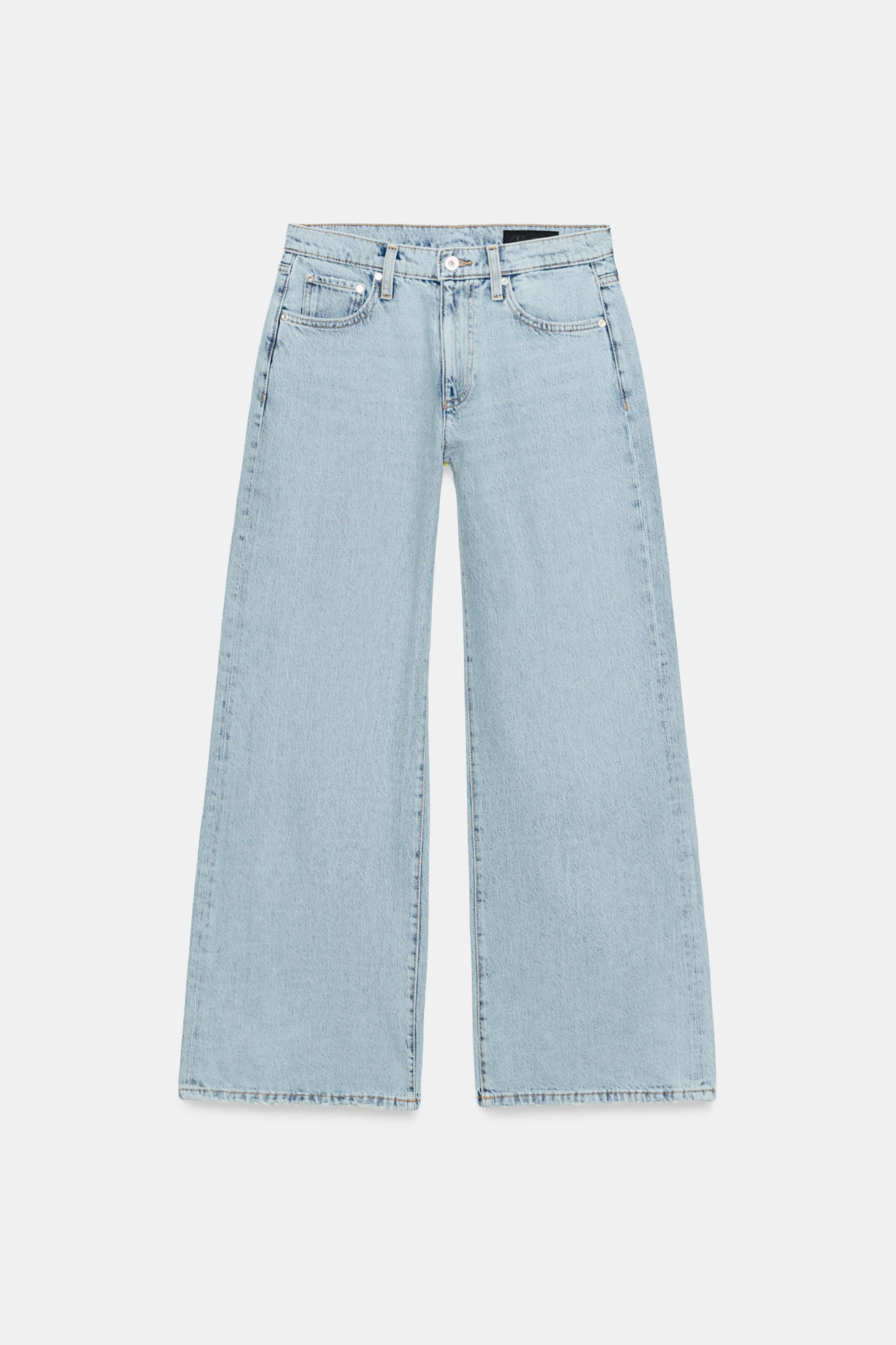 ZW COLLECTION LOW RISE WIDE LEG JEANS | Zara US