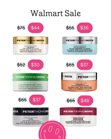 Walmart is having a sale on Peter Thomas Roth eye patches! Some of these are over $30 off so MAJOR deals!

#LTKfindsunder50 #LTKSeasonal #LTKbeauty