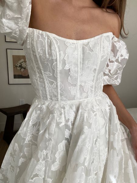 floral lace wedding gown 🥹

#LTKwedding #LTKSpringSale #LTKstyletip
