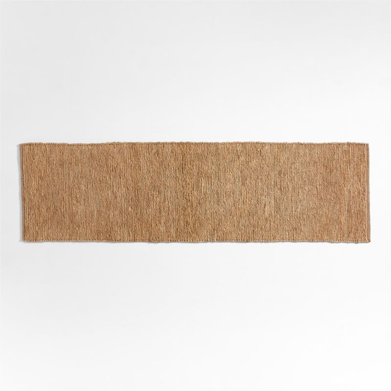 Unda Hand-Knotted Jute Rug 2.5'x9' + Reviews | Crate & Barrel | Crate & Barrel