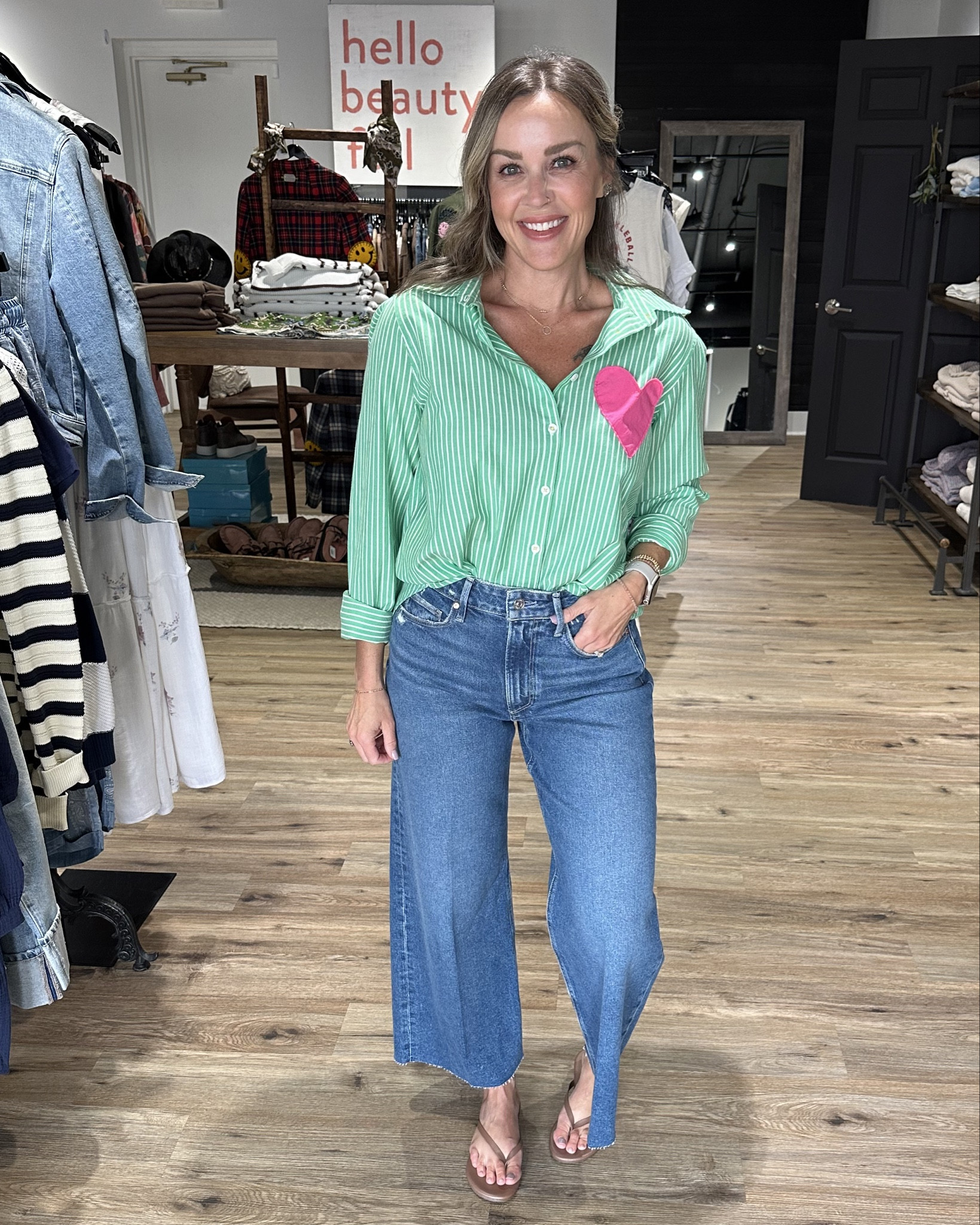 These Paige cropped jeans are everything for this short-waisted 5'3" gal! Dress them up or down to complete the perfect outfit. 🫶

#LTKGiftGuide #LTKworkwear #LTKover40