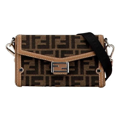 FENDI Baguette Soft Trunk Phone Case Bag Zucca Canvas and Leather | Amazon (US)