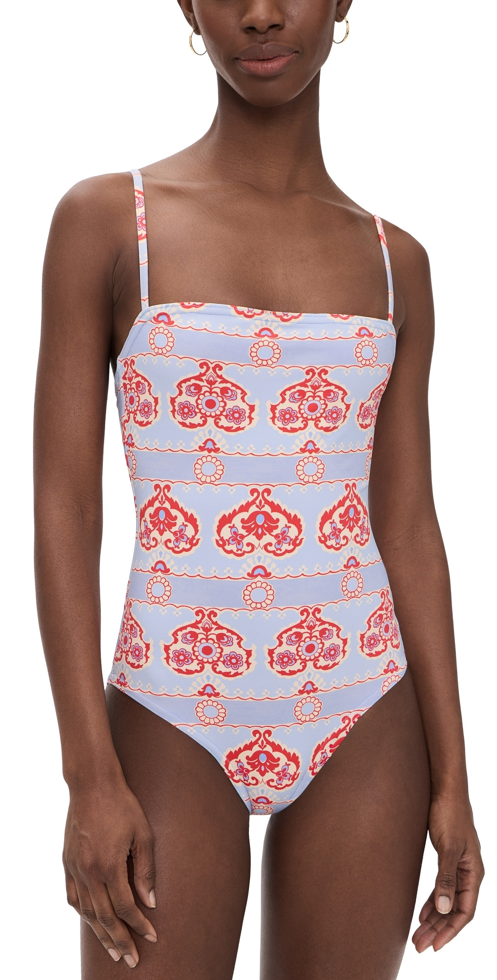 Hill House Home The Giana One Piece Poppy Damask Stripe L | Shopbop
