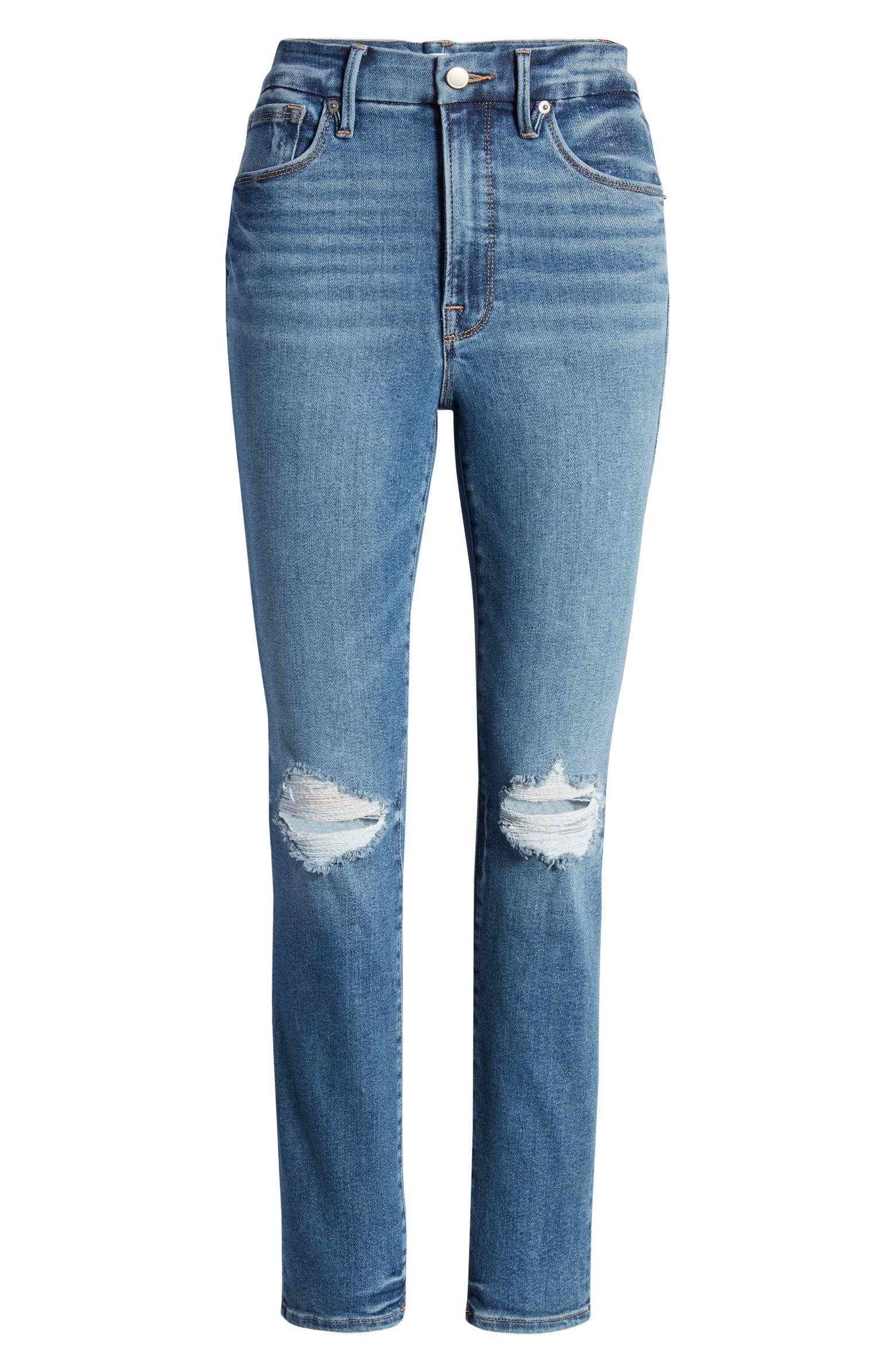 Good Legs Ripped High Waist Ankle Skinny Cigarette Jeans | Nordstrom