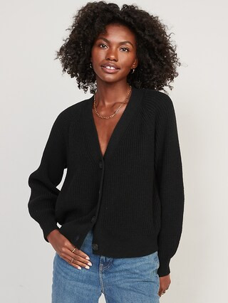 Shaker-Stitch Cardigan Sweater for Women | Old Navy (US)