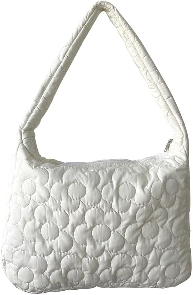 Quilted Tote Bags for Women Lightweight Quilted Padding Shoulder Bag Down Cotton Padded Large Tot... | Amazon (US)