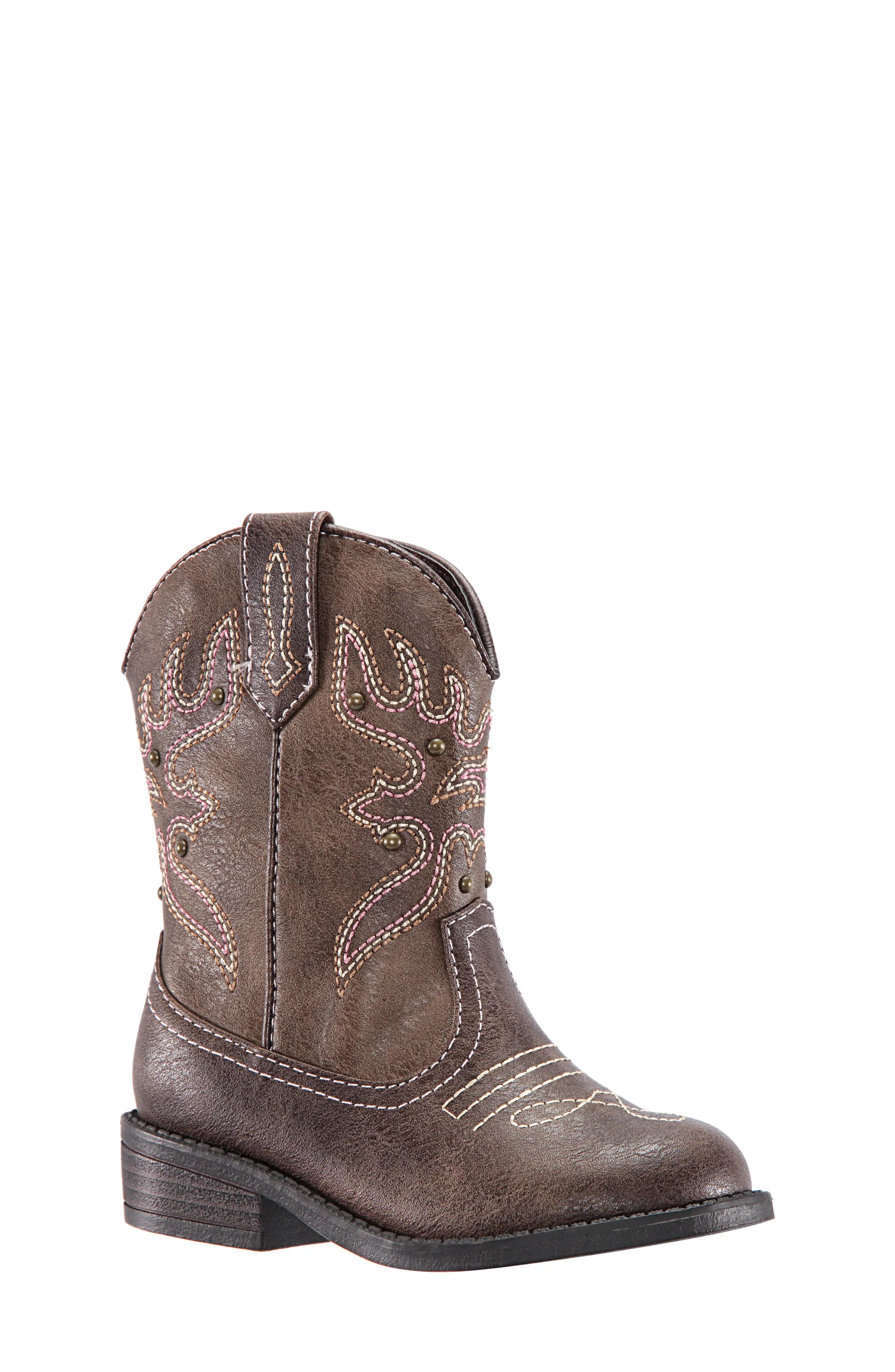 Nina Mirabele Cowboy Boot in Brown at Nordstrom, Size 11 M | Nordstrom