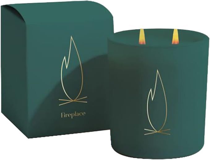 Brooklyn Candle Studio Holiday Vert Deco Candle | Fireplace | Amazon (US)