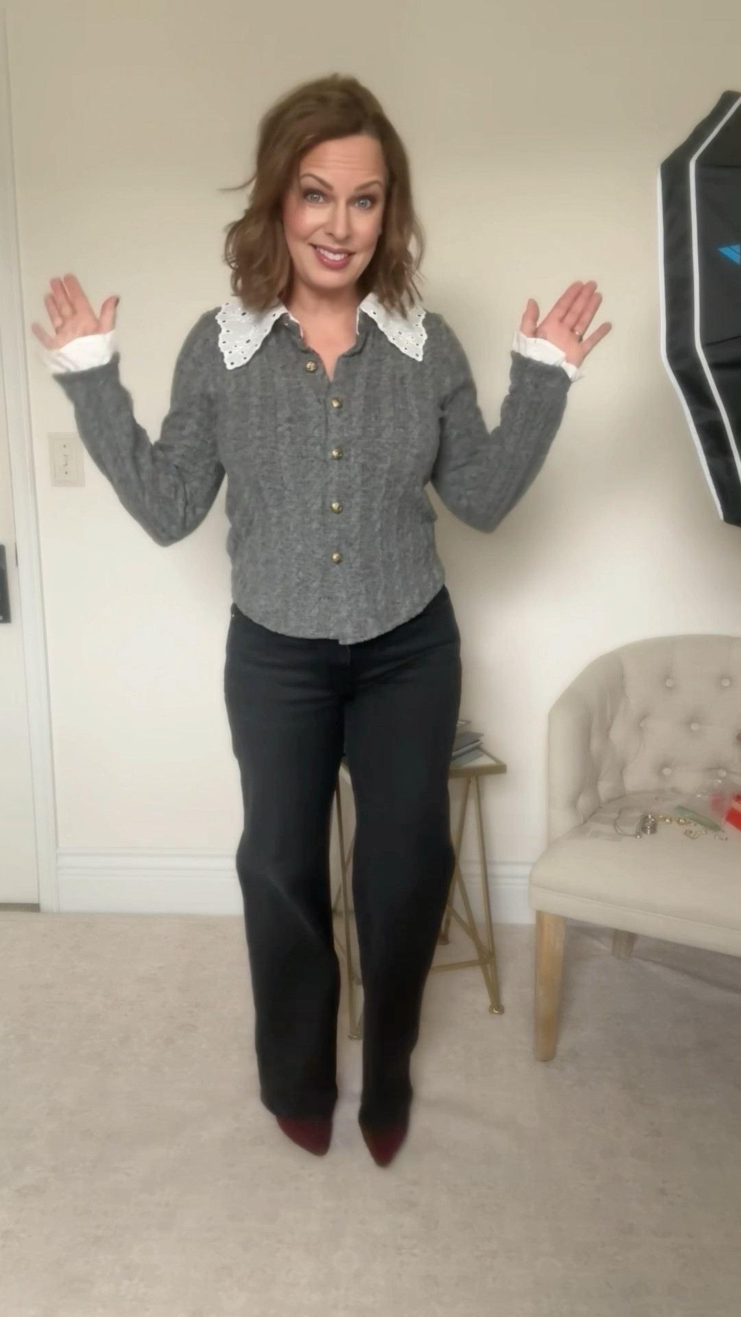 What I wore for Thanksgiving…and some pieces are on SALE! Anthropologie sweater TTS, Mavi jeans TTS, Steve Madden boots TTS.  Quince coat size up.  

#LTKgrwm #LTKCyberWeek #LTKOver40