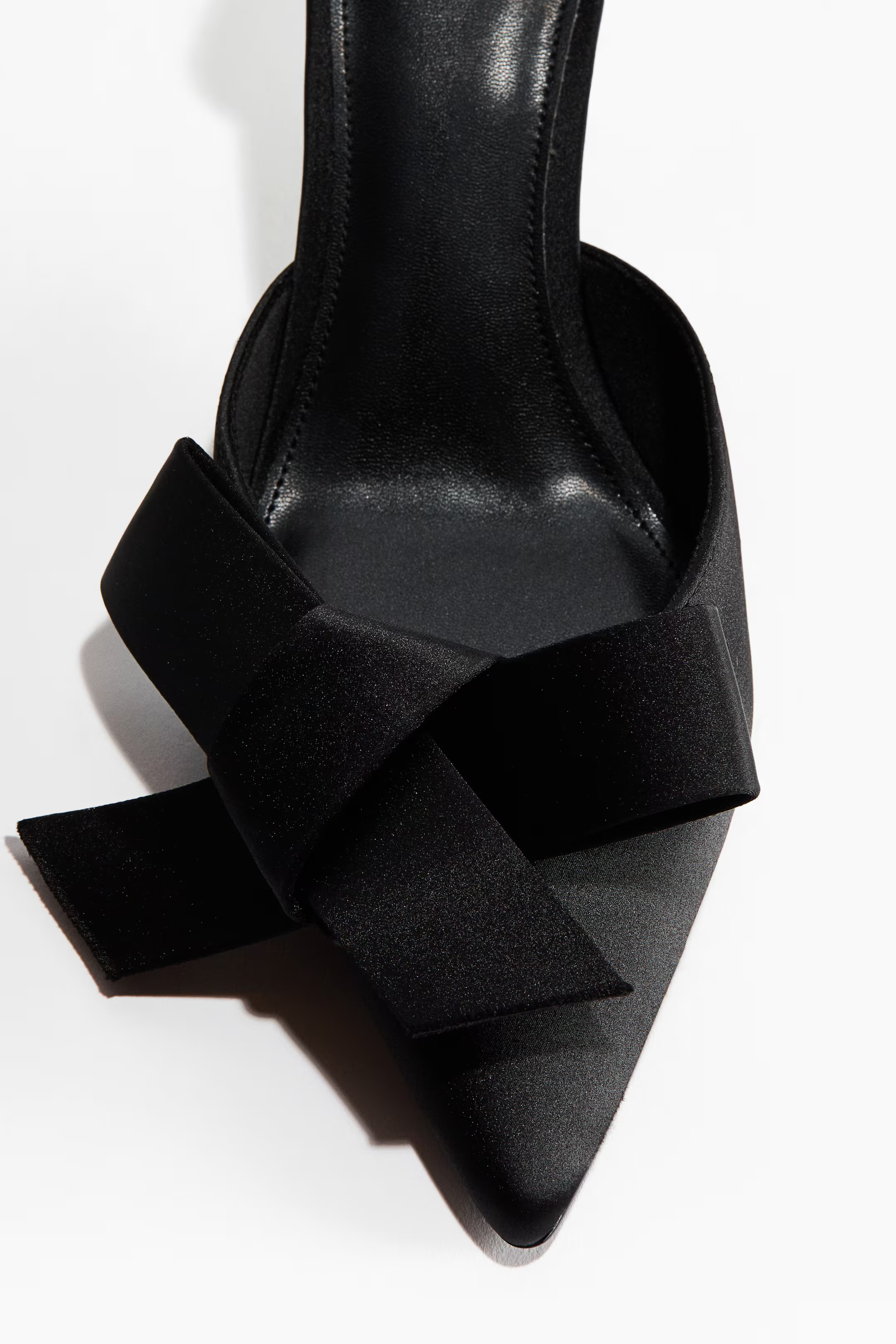 Bow-detail satin court shoes | H&M (UK, MY, IN, SG, PH, TW, HK)