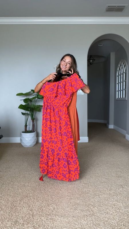 Summer Dress Ideas

I am wearing smallest size available in all dresses, solid orange red, solid orange, and floral orange purple - TTS!

Summer style  Summer dress  Maxi dress  Floral dress  Vacation outfit  Resort wear  Dinner outfit  Accessories  Heels  Sandals  Petite friendly  EverydayHolly

#LTKstyletip #LTKVideo #LTKover40