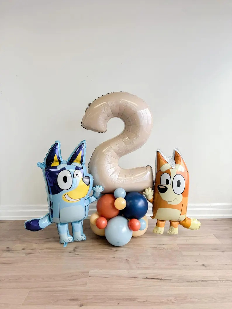 LICENSED Bluey Balloon Tower | Bluey Birthday Party Decor | Bluey Theme Birthday | Bingo Balloon ... | Etsy (US)