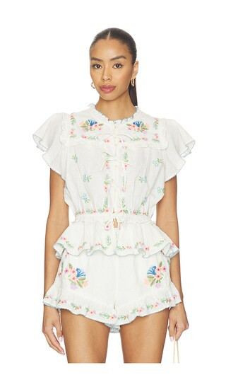 Romey Top in Wild Meadow | Revolve Clothing (Global)