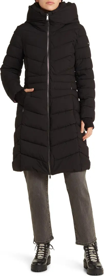 Water Resistant Midi Puffer Jacket | Nordstrom