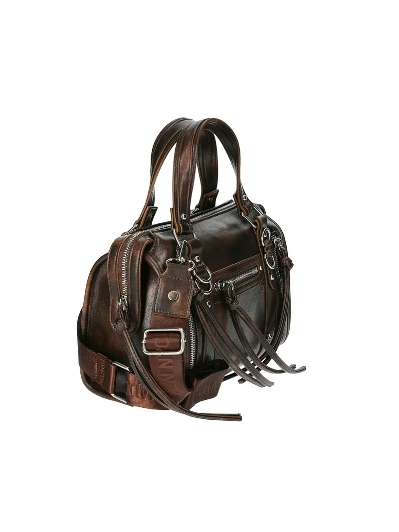 Madden NYC Women's Soft Zipper Satchel Handbag, Brown | Walmart (US)